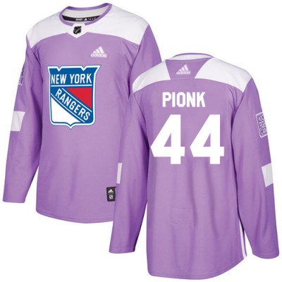 Adidas New York Rangers #44 Neal Pionk Purple Authentic Fights Cancer Stitched NHL Jersey